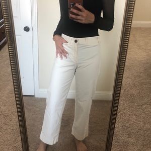 White basic pants